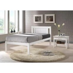 Glory Wooden Slatted Bed Frame In White (Frame Only) - 3FT Single -Children Furniture Store 29016714 4