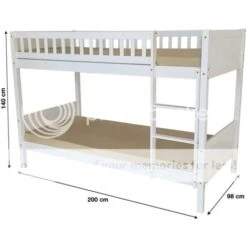 Domino 3FT Kids Bunk Bed - Grey -Children Furniture Store 29016719 3