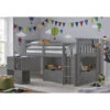 Milo Sleep Station Desk Storage Kids Bed Grey -Children Furniture Store 29191387 1