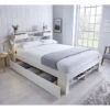 Fabio Wooden Bed White Double 2 Fabio Wooden Bed White Double -Children Furniture Store 29191404 1