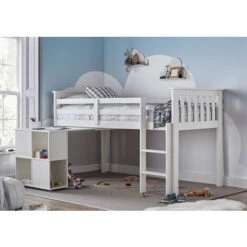 Milo Sleep Station Desk Storage Kids Bed White -Children Furniture Store 29191417 3