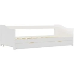 Pull-out Sofa Bed Frame White Pinewood 90x200 Cm -Children Furniture Store 29790639 3