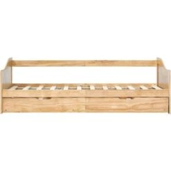 Pull-out Sofa Bed Frame Pinewood 90x200 Cm -Children Furniture Store 29790671 4
