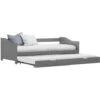 Pull-out Sofa Bed Frame Grey Pinewood 90x200 Cm -Children Furniture Store 29790710 1