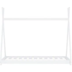 Kids Bed Frame White Solid Pine Wood 80x160 Cm 9 Kids Bed Frame White Solid Pine Wood 80x160 Cm -Children Furniture Store 29790786 3