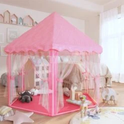 Princess Play Tent Pink 9 Princess Play Tent Pink -Children Furniture Store 29798415 3