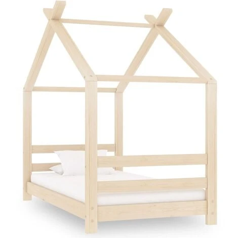 Kids Bed Frame Solid Pine Wood 70x140 Cm 3 Kids Bed Frame Solid Pine Wood 70x140 Cm