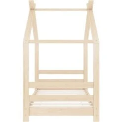 Kids Bed Frame Solid Pine Wood 70x140 Cm 9 Kids Bed Frame Solid Pine Wood 70x140 Cm -Children Furniture Store 29800655 3