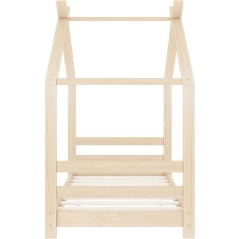 Kids Bed Frame Solid Pine Wood 70x140 Cm 5 Kids Bed Frame Solid Pine Wood 70x140 Cm - Image 3