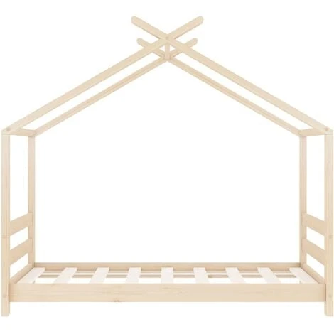 Kids Bed Frame Solid Pine Wood 70x140 Cm 6 Kids Bed Frame Solid Pine Wood 70x140 Cm - Image 4