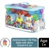 Bestway Up, In & Over Antimicrobial 100 Play Balls With Germ Shield 6.5 Cm -Children Furniture Store 30891135 1