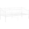 Sofa Bed Frame White Metal 90x200 Cm VidaXL