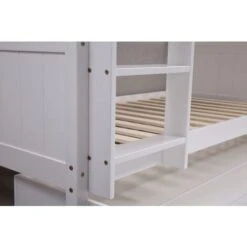 Panana Wooden Bunk Bed With Large Storage Drawer, Available In Grey And White - White Frame 8 Panana Wooden Bunk Bed With Large Storage Drawer, Available In Grey And White - White Frame -Children Furniture Store 32705214 3