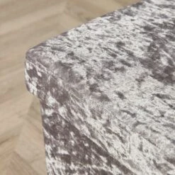 Large Folding Ottoman Silver Ice Velvet Fabric Chest Solid Storage Space Saving 7 Large Folding Ottoman Silver Ice Velvet Fabric Chest Solid Storage Space Saving -Children Furniture Store 36857466 3