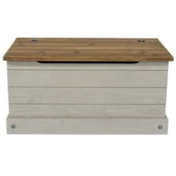 Corona Grey Ottoman Storage Wood Chest Toy Chest Bedding Pine Blanket Box -Children Furniture Store 36857566 3