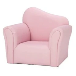 Children Single Sofa Kids Sofa Chair Bent Back -Pink