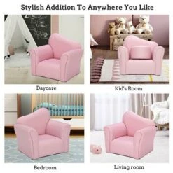 Children Single Sofa Kids Sofa Chair Bent Back -Pink -Children Furniture Store 37853714 4