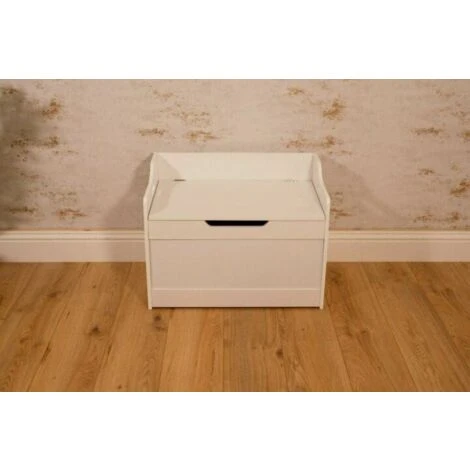 Wooden Toybox Chest Toy Storage Baby Box - White Kids Storage Units Square Strong, Stable And Hardwearing Ottoman Storage Box For Children's, Bedrooms Or Nurseriess Boys Girls Toy Storage Bo 7 Wooden Toybox Chest Toy Storage Baby Box - White Kids Storage Units Square Strong, Stable And Hardwearing Ottoman Storage Box For Children's, Bedrooms Or Nurseriess Boys Girls Toy Storage Bo - Image 5