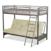 Humza Amani Futon Bunk Bed And With Futon Mattress (top Mattress At Extra Cost) - Cream 1 Humza Amani Futon Bunk Bed And With Futon Mattress (top Mattress At Extra Cost) - Cream -Children Furniture Store 39002606 1