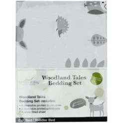 7 Piece Sydney White Toddler Bed Bundle With Pocket Sprung Mattress Woodland Tales Bedding Set | Kids Bed And Children's Bed 9 7 Piece Sydney White Toddler Bed Bundle With Pocket Sprung Mattress Woodland Tales Bedding Set | Kids Bed And Children's Bed -Children Furniture Store 44656528 3