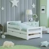 Taurus Solid Wood Toddler Bed With Underbed Drawer Storage, White, 140 X 70 Cm -Children Furniture Store 49193919 1