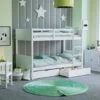 Gemini 3ft Single Wood Detachable Bunk Bed 2pc Underbed Drawers, White -Children Furniture Store 49193969 1