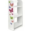 White Wooden Bookcase - 3 Shelves - Butterflies -Children Furniture Store 51194608 1