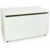 Large Wheeled Wooden Toy Box For With Stool Seat - White -Children Furniture Store 51194640 1