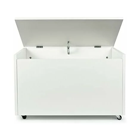 Large Wheeled Wooden Toy Box For With Stool Seat - Cat And Dog 4 Large Wheeled Wooden Toy Box For With Stool Seat - Cat And Dog - Image 2