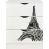 White Chest Of Drawers - ROMA - Eiffel Tower 1 White Chest Of Drawers - ROMA - Eiffel Tower -Children Furniture Store 51194672 1