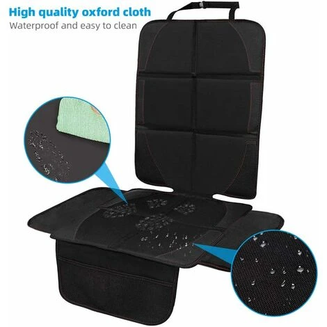 Waterproof Child Car Seat Protector Anti-Slip Vehicle Leather Seat Protectors With Organizer Pockets Easy To Clean 5 Waterproof Child Car Seat Protector Anti-Slip Vehicle Leather Seat Protectors With Organizer Pockets Easy To Clean - Image 3