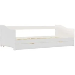 Topdeal Pull-out Sofa Bed Frame White Pinewood 90x200 Cm VDTD24039 9 Topdeal Pull-out Sofa Bed Frame White Pinewood 90x200 Cm VDTD24039 -Children Furniture Store 51867213 3