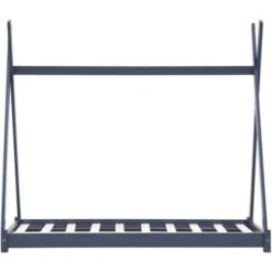Topdeal Kids Bed Frame Grey Solid Pine Wood 80x160 Cm VDTD24216 -Children Furniture Store 51867437 3