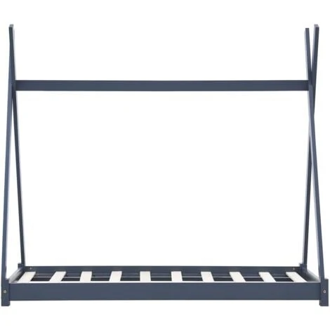 Topdeal Kids Bed Frame Grey Solid Pine Wood 70x140 Cm VDTD24215 5 Topdeal Kids Bed Frame Grey Solid Pine Wood 70x140 Cm VDTD24215 - Image 3