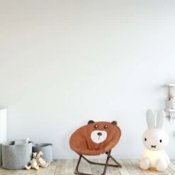 Relaxdays Moon Chair Kids Foldable Indoor & Outdoor Camping Seat For Boys And Girls, Bear, Brown HxWxD 48 X 51 X 48 Cm -Children Furniture Store 52228296 3