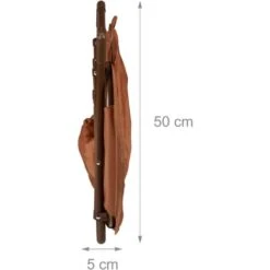 Relaxdays Moon Chair Kids Foldable Indoor & Outdoor Camping Seat For Boys And Girls, Bear, Brown HxWxD 48 X 51 X 48 Cm -Children Furniture Store 52228296 5