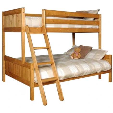 Wooden Triple Bunk Bed In Caramel 3 Wooden Triple Bunk Bed In Caramel