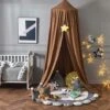 MUFF Kids Bed Canopy For Bedroom Round Dome For Baby Nursery Room Decorations Skin-friendly Cotton 2.5m (Brown) 2 MUFF Kids Bed Canopy For Bedroom Round Dome For Baby Nursery Room Decorations Skin-friendly Cotton 2.5m (Brown) -Children Furniture Store 55854786 1