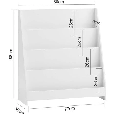 SoBuy Children Kids Bookcase Book Shelf Storage Shelf Rack Organizer Holder,KMB32-W 5 SoBuy Children Kids Bookcase Book Shelf Storage Shelf Rack Organizer Holder,KMB32-W - Image 3