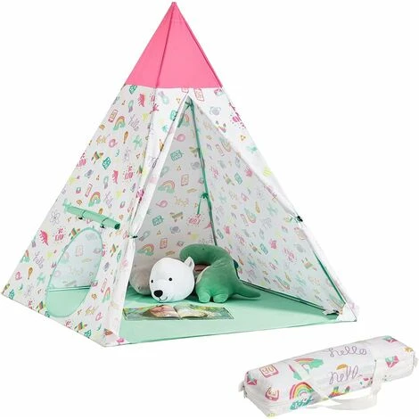 SoBuy Indoor Outdoor Children Play Tent Foldable Children Tent With Portable Bag,OSS06 3 SoBuy Indoor Outdoor Children Play Tent Foldable Children Tent With Portable Bag,OSS06