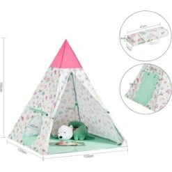SoBuy Indoor Outdoor Children Play Tent Foldable Children Tent With Portable Bag,OSS06 9 SoBuy Indoor Outdoor Children Play Tent Foldable Children Tent With Portable Bag,OSS06 -Children Furniture Store 58494780 3