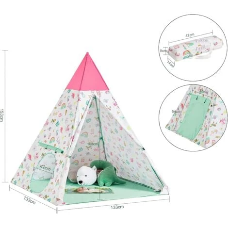 SoBuy Indoor Outdoor Children Play Tent Foldable Children Tent With Portable Bag,OSS06 5 SoBuy Indoor Outdoor Children Play Tent Foldable Children Tent With Portable Bag,OSS06 - Image 3