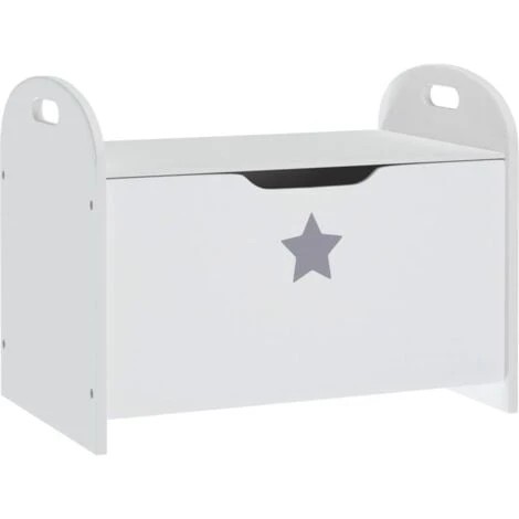 Children Storage Bench White 62x40x46.5 Cm MDF VidaXL 3 Children Storage Bench White 62x40x46.5 Cm MDF VidaXL