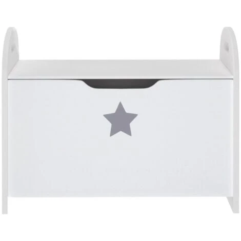 Children Storage Bench White 62x40x46.5 Cm MDF VidaXL 6 Children Storage Bench White 62x40x46.5 Cm MDF VidaXL - Image 4