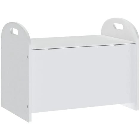 Children Storage Bench White 62x40x46.5 Cm MDF VidaXL 7 Children Storage Bench White 62x40x46.5 Cm MDF VidaXL - Image 5