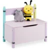 Relaxdays Children's Storage Bench, H X W X D: 54.5 X 60 X 35 Cm, MDF, Toy Chest With Lid, Multicoloured -Children Furniture Store 58967154 1