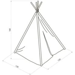 Play Tent World Map Black And White Sunny -Children Furniture Store 59181666 3