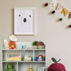 Relaxdays Children's Shelf, Storage Unit For Books, Toys And Games, Stable MDF Material, HxWxD: 100 X 71.5 X 34 Cm, Grey 9 Relaxdays Children's Shelf, Storage Unit For Books, Toys And Games, Stable MDF Material, HxWxD: 100 X 71.5 X 34 Cm, Grey -Children Furniture Store 59685632 3