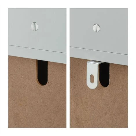 Relaxdays Children's Shelf, Storage Unit For Books, Toys And Games, Stable MDF Material, HxWxD: 100 X 71.5 X 34 Cm, Grey 7 Relaxdays Children's Shelf, Storage Unit For Books, Toys And Games, Stable MDF Material, HxWxD: 100 X 71.5 X 34 Cm, Grey - Image 5