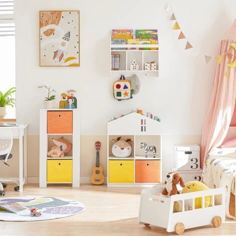 SoBuy Children Kids Bookcase Book Shelf Toy Shelf Storage Rack,KMB48-W 4 SoBuy Children Kids Bookcase Book Shelf Toy Shelf Storage Rack,KMB48-W - Image 2